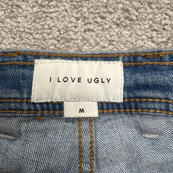I Love Ugly Smart Zespy Pant Regular Rise Fixed Waist Tapered Slim Denim Jeans - Picture 12 of 16
